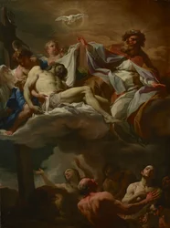 La Trinità con le anime in Purgatorio, c.1740
